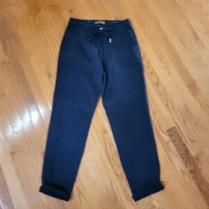 Judy Blue Double Rolled Cuffed Jogger Pants Womens Size 9/29 Dark Blue EUC